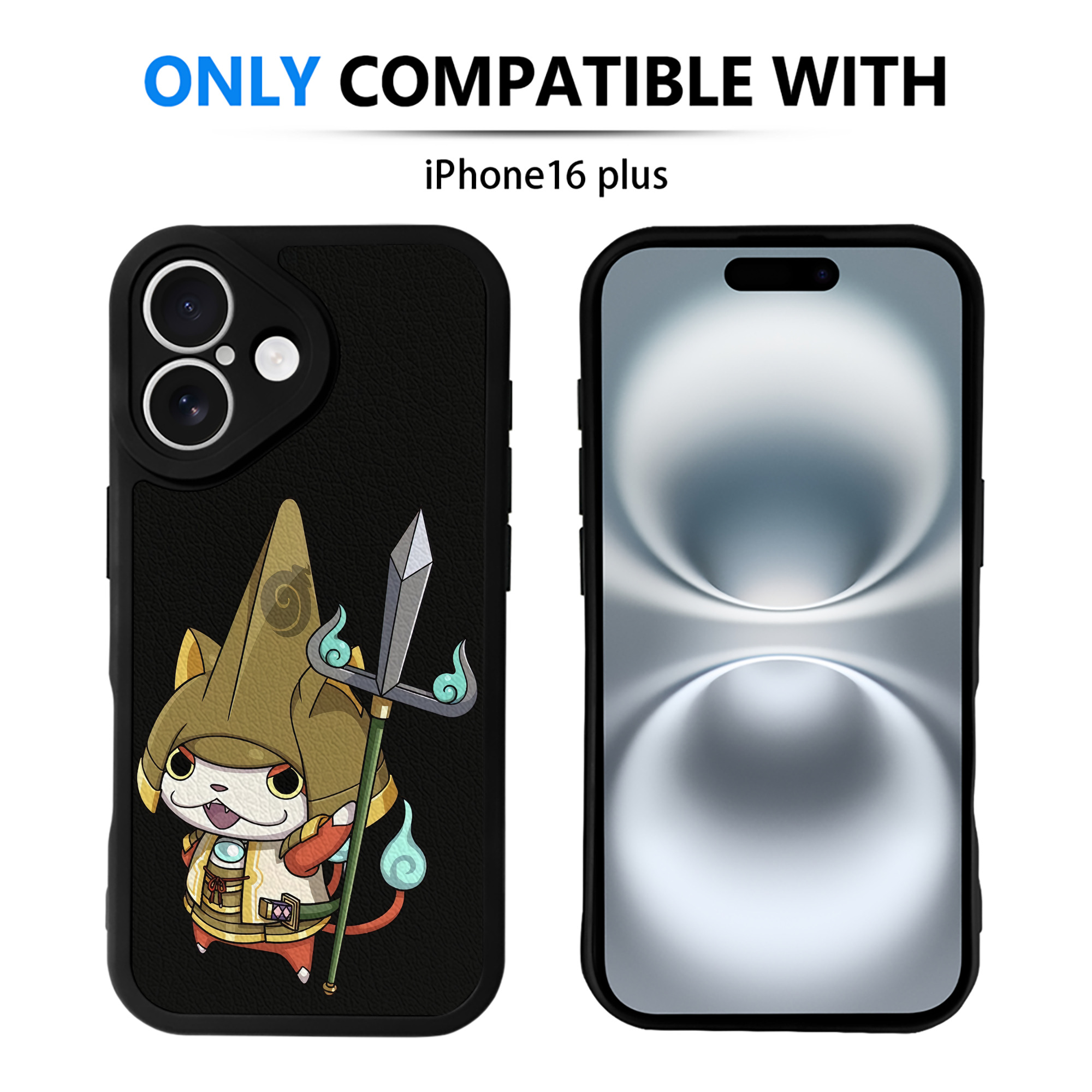 （画像用） 妖怪ウォッチ Yo-kai Watch 【iPhone 16シリーズ対応】シリコンスマホケース（レザー調） 材質：シリコン